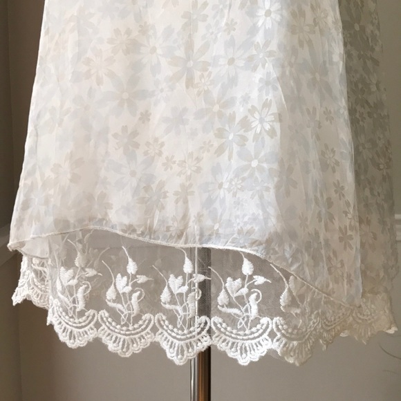 Sheer Silk and Lace Tank Top - Picture 6 of 8